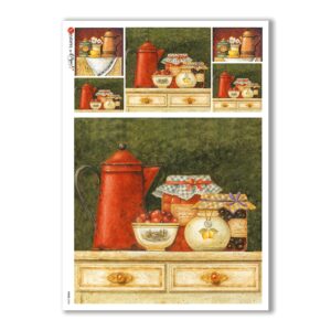 FOOD-0083. Papel de Arroz comida para decoupage.