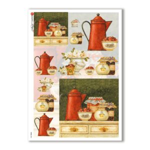 FOOD-0084. Papel de Arroz comida para decoupage.