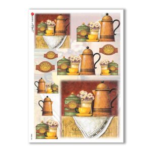 FOOD-0085. Papel de Arroz comida para decoupage.