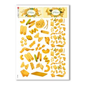 FOOD-0099. Papel de Arroz comida para decoupage.