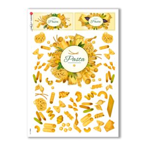 FOOD-0100. Papel de Arroz comida para decoupage.