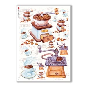 FOOD-0102. Papel de Arroz comida para decoupage.