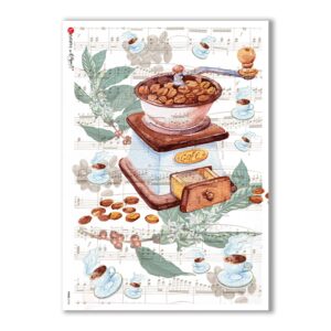 FOOD-0104. Papel de Arroz comida para decoupage.