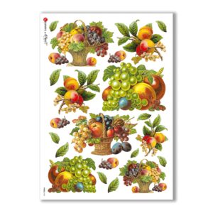 FOOD-0108. Papel de Arroz comida para decoupage.