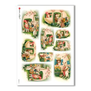 HOLIDAY-0071. Papel de Arroz festividad para decoupage.