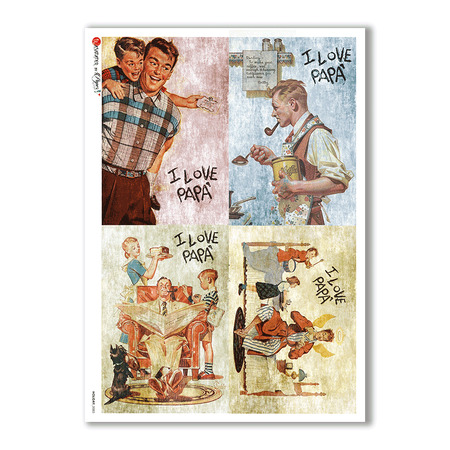 HOLIDAY-0085. Papel de Arroz festividad para decoupage.