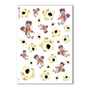 GAMES-0001. Papel de Arroz juegos para decoupage.