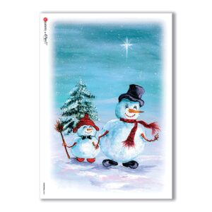 CHRISTMAS-0065. Papel de Arroz Navidad para decoupage.
