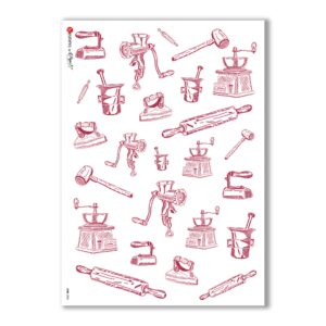 JOBS-0006. Papel de Arroz oficios para decoupage.