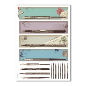 OLD OBJECTS-0001. Papel de Arroz objetos antiguos para decoupage.