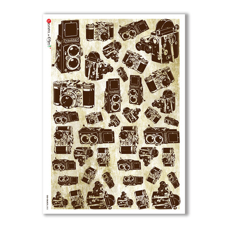 OLD OBJECTS-0002. Papel de Arroz objetos antiguos para decoupage.