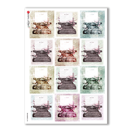 OLD OBJECTS-0004. Papel de Arroz objetos antiguos para decoupage.