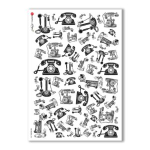 OLD OBJECTS-0005. Papel de Arroz objetos antiguos para decoupage.