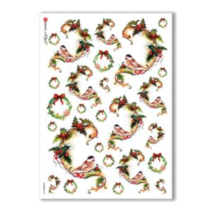 CHRISTMAS-0072. Papel de Arroz Navidad para decoupage.