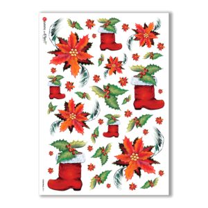 CHRISTMAS-0074. Papel de Arroz Navidad para decoupage.