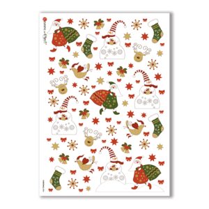 CHRISTMAS-0084. Papel de Arroz Navidad para decoupage.