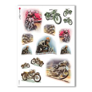 VEHICLES-0004. Papel de Arroz vehículos para decoupage.