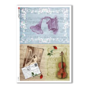 SHABBY-0002. Papel de Arroz shabby para decoupage.