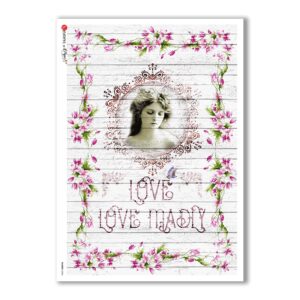 SHABBY-0006. Papel de Arroz shabby para decoupage.
