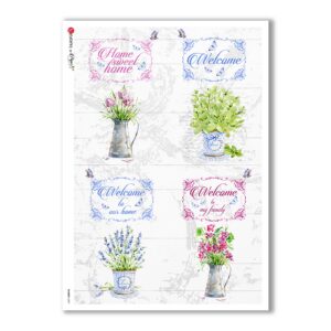 SHABBY-0007. Papel de Arroz shabby para decoupage.