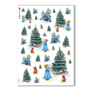 CHRISTMAS-0097. Papel de Arroz Navidad para decoupage.