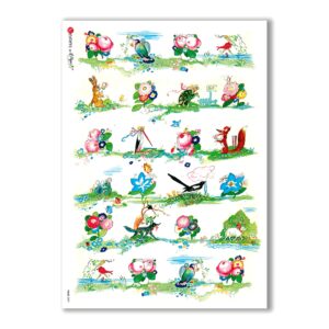 TALES-0009. Papel de Arroz cuentos para decoupage.