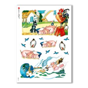 TALES-0016. Papel de Arroz cuentos para decoupage.