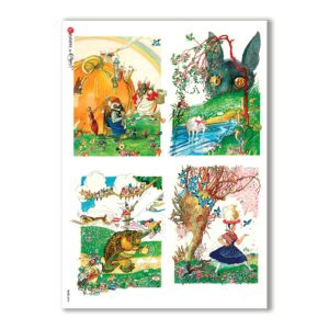 TALES-0024. Papel de Arroz cuentos para decoupage.