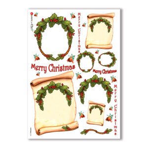 CHRISTMAS-0100. Papel de Arroz Navidad para decoupage.