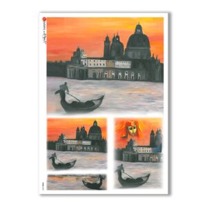 VIEWS-0009. Papel de Arroz paisajes para decoupage.