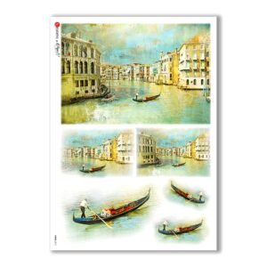 VIEWS-0011. Papel de Arroz paisajes para decoupage.