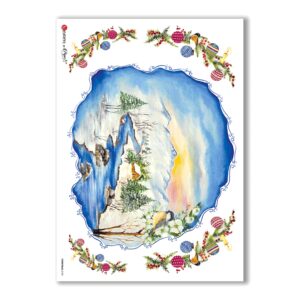 CHRISTMAS-0102. Papel de Arroz Navidad para decoupage.