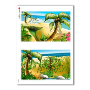VIEWS-0020. Papel de Arroz paisajes para decoupage.
