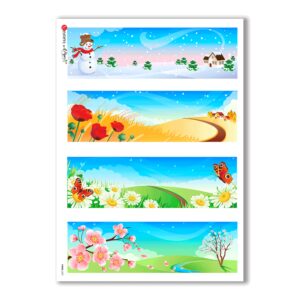 VIEWS-0021. Papel de Arroz paisajes para decoupage.