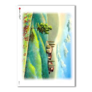 VIEWS-0031. Papel de Arroz paisajes para decoupage.