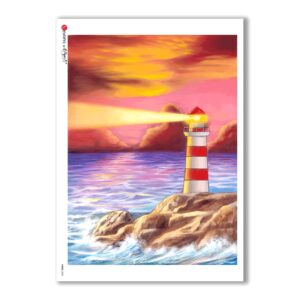 VIEWS-0035. Papel de Arroz paisajes para decoupage.