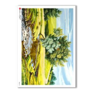 VIEWS-0036. Papel de Arroz paisajes para decoupage.