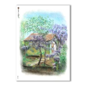VIEWS-0039. Papel de Arroz paisajes para decoupage.