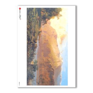 VIEWS-0046. Papel de Arroz paisajes para decoupage.
