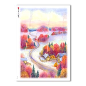 VIEWS-0056. Papel de Arroz paisajes para decoupage.