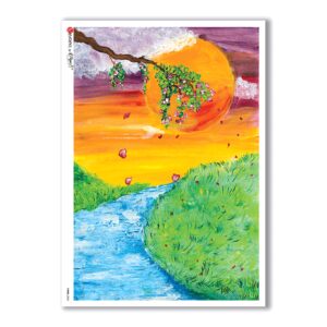 VIEWS-0060. Papel de Arroz paisajes para decoupage.