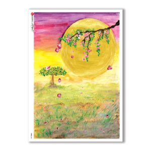 VIEWS-0061. Papel de Arroz paisajes para decoupage.