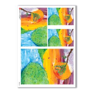 VIEWS-0062. Papel de Arroz paisajes para decoupage.