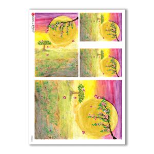 VIEWS-0063. Papel de Arroz paisajes para decoupage.