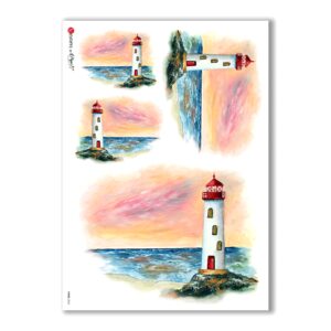VIEWS-0065. Papel de Arroz paisajes para decoupage.