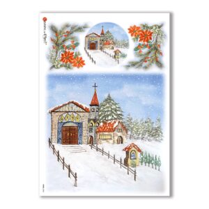 VIEWS-0084. Papel de Arroz paisajes para decoupage.