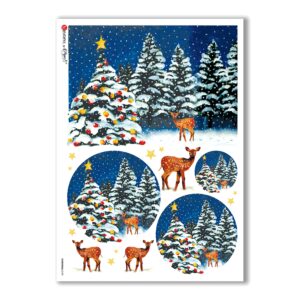 CHRISTMAS-0109. Papel de Arroz Navidad para decoupage.