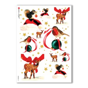 CHRISTMAS-0110. Papel de Arroz Navidad para decoupage.