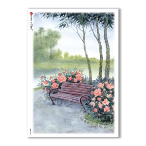 VIEWS-0098. Papel de Arroz paisajes para decoupage.