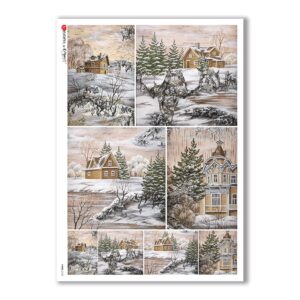 VIEWS-0103. Papel de Arroz paisajes para decoupage.